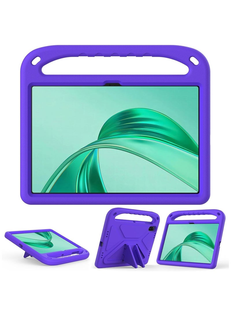Case Compatible with Honor Pad X8a 11.0 Inch 2024, Lightweight EVA Kid Friendly Shockproof Protective Case with Handle and Hidden Bracket Cover with Honor Pad X8a 2024 (Purple) - Image 3